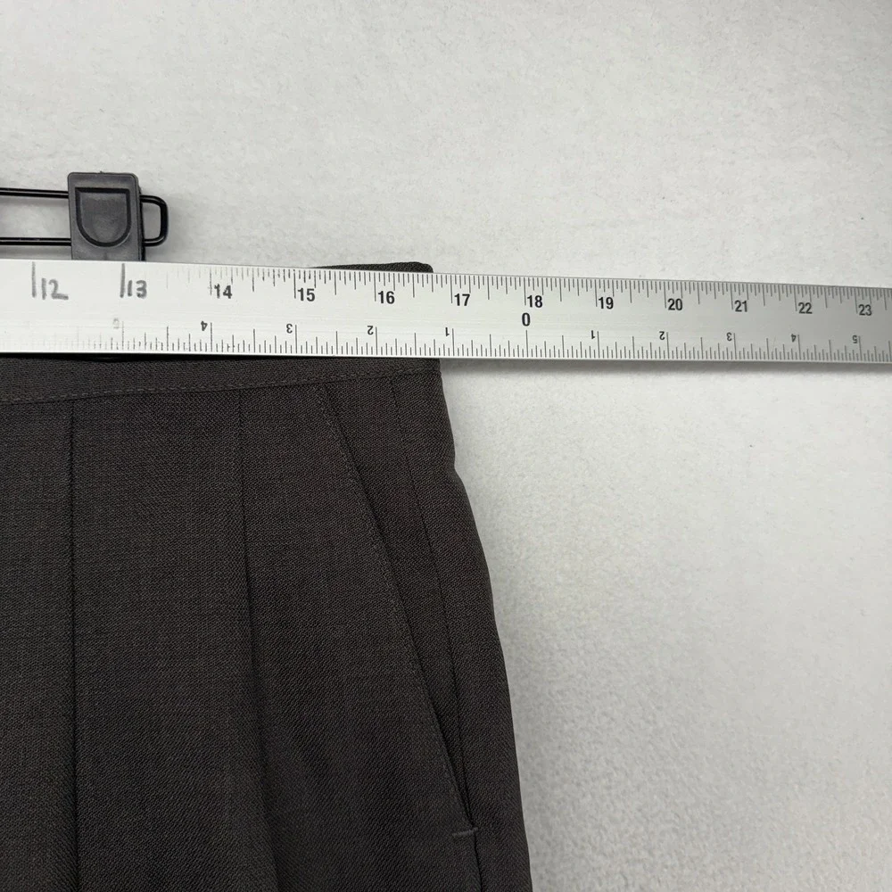 Vintage Sansabelt Dress Pants men's 34 Gray Trousers Unhemmed Raw Pleated NEW